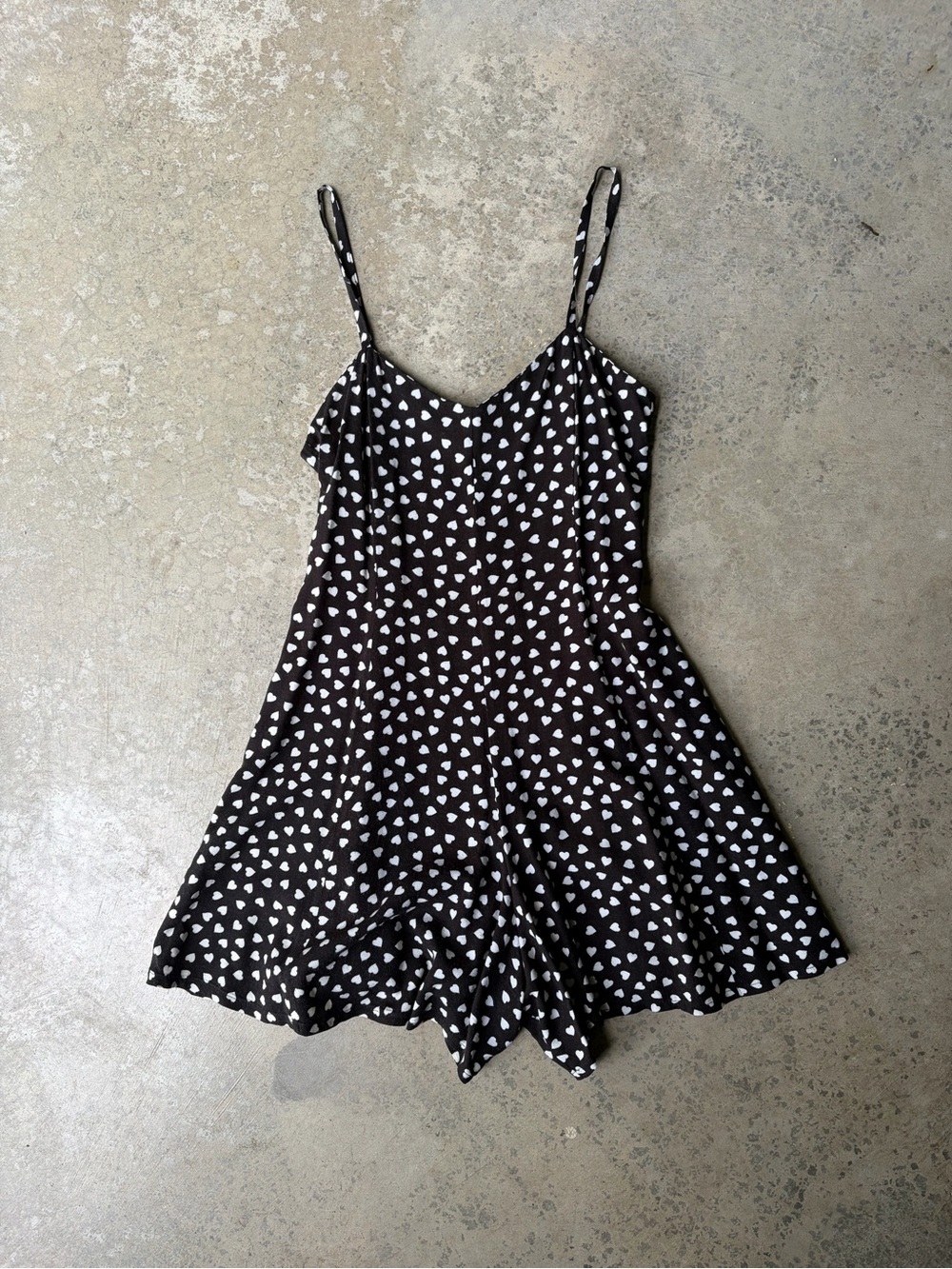 Vintage Extra Hearts Romper sz 9